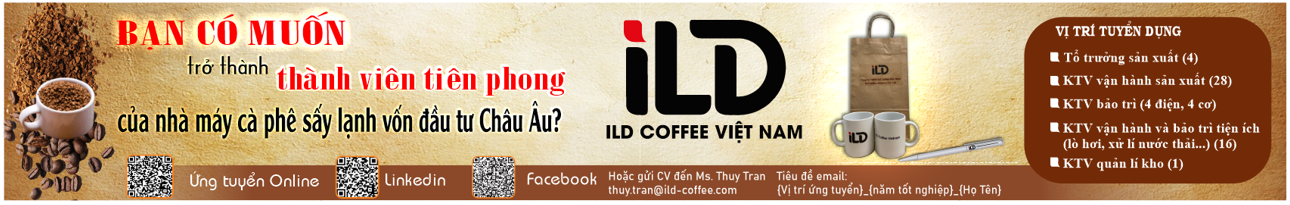 Cơ Hội Nghề Nghiệp Cùng ILD Coffee Việt Nam